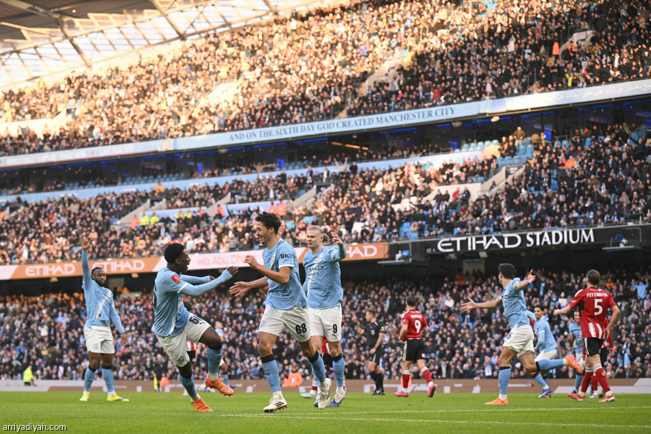 كأس إنجلترا.. سيتي يكتسح إكسيتير بالعشرة